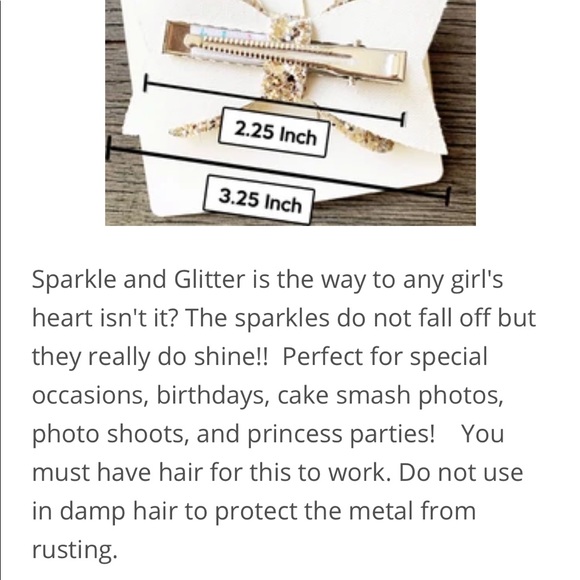 NWT Baby Wisp Courtney Sparkly Bow - Picture 10 of 11